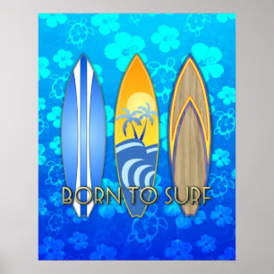 Poster Nascer Para Surf