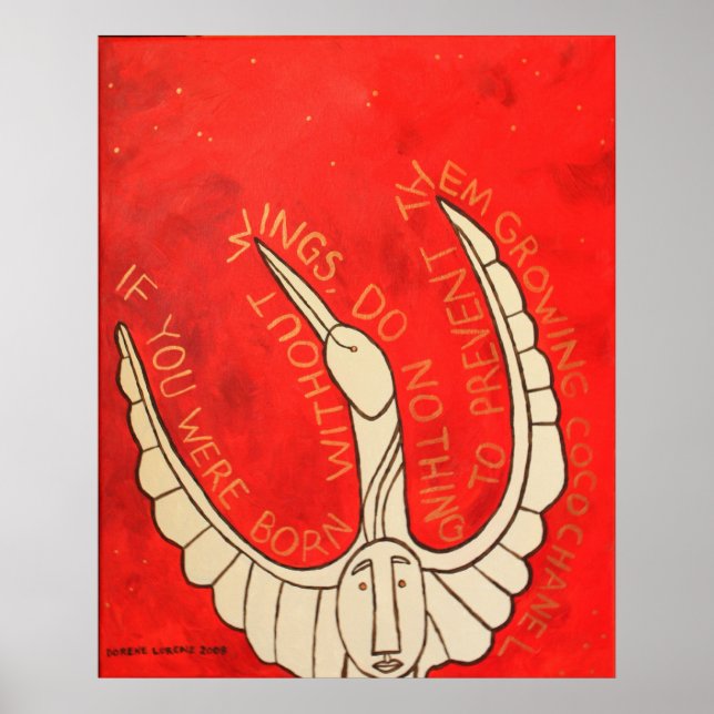 Póster Nascer sem asas (Frente)