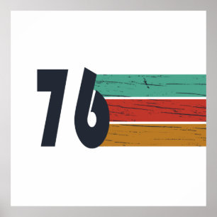 Poster Nascido em 1976 presente de 50º aniversário