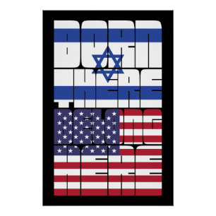 Póster Nascido em Israel, Pertencente Americano