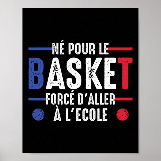 Poster Nascido Para Esboço Forçado a Ir Para a Escola Esb (Frente)