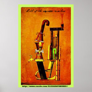 Póster "nascimento da máquina de café expresso"