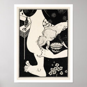 Póster Nascimento da vitela do pé, ilustração de
