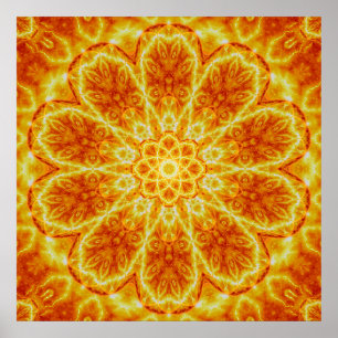 Póster Nascimento de uma mandala de Sun
