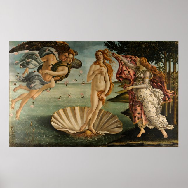 Póster Nascimento de Vênus por Botticelli (Frente)
