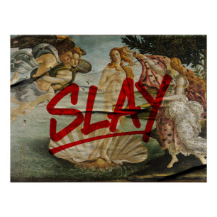 Póster Nascimento de Vênus × SLAY – Edição Marcador Verme