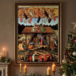 Póster Nascimento do Cristo por Botticelli, Natal Nativid