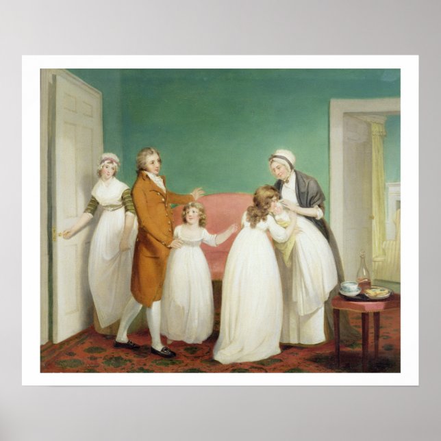 Póster Nascimento do herdeiro, c.1799 (óleo na canvas) ve (Frente)