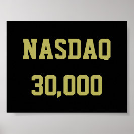 Poster NASDAQ 30000 Stock Market Celebration