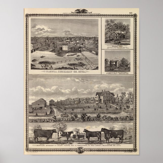 Poster Nashua fazenda e residência (Frente)