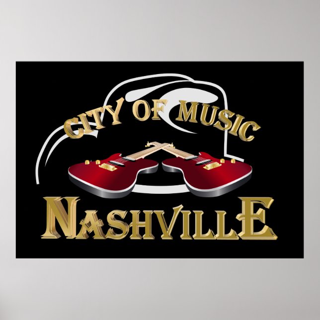 Póster Nashville. Cidade da música (Frente)