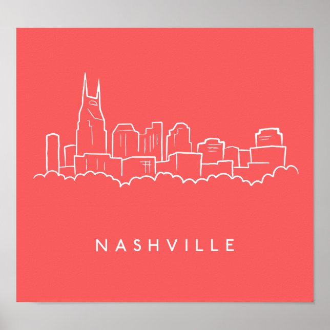 Poster Nashville Skyline (Frente)