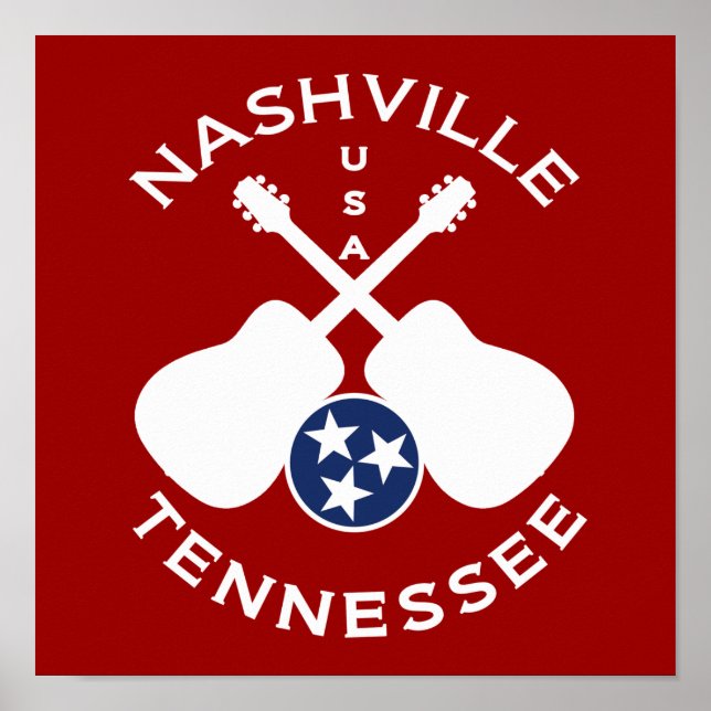 Poster Nashville, Tennessee EUA (Frente)
