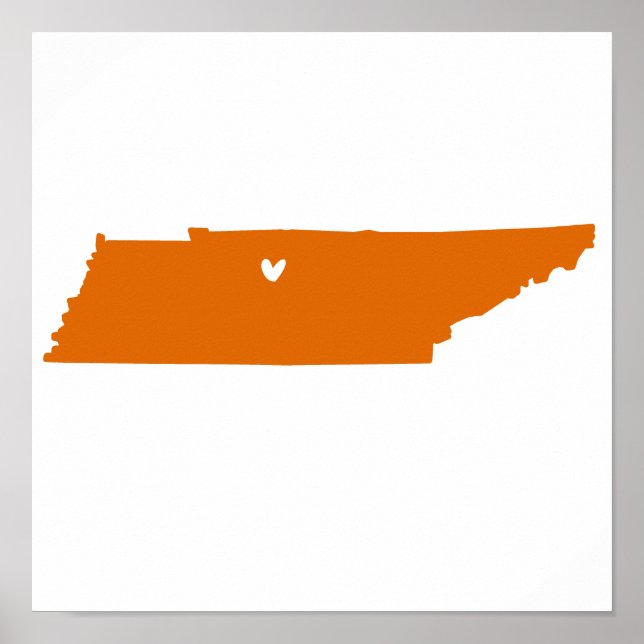 Póster Nashville, Tennessee Love (Frente)