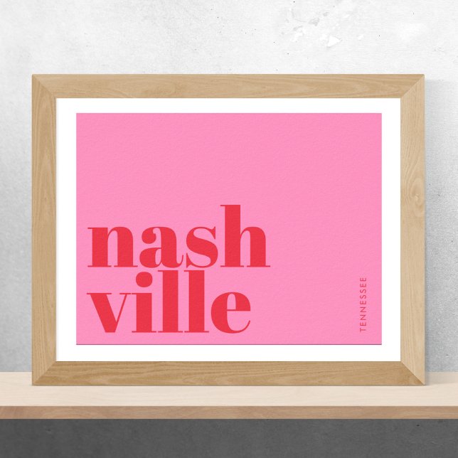 Poster Nashville Tennessee typography  (Criador carregado)