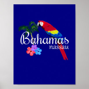 Poster Nassau Bahamas Destino Tropical
