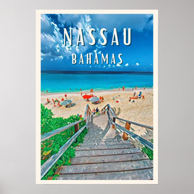 Poster Nassau: L'île paradisiaque des Bahamas (Frente)