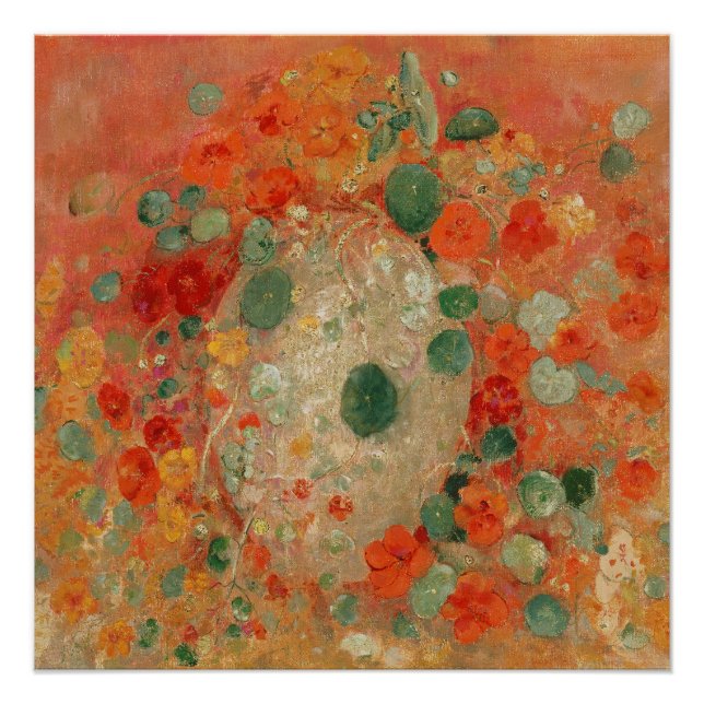 Póster Nasturtiums por Odilon Redon (Frente)