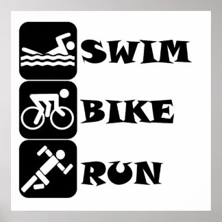 Póster Natação Bike Run