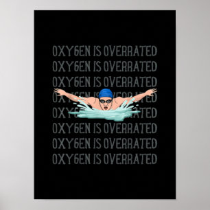 Poster Natação Nadador Adora Esportes Nadadores Engraçado