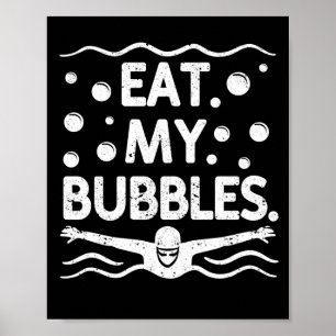 Poster Natação nadadora engraçada