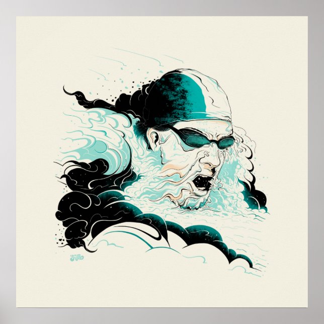 Póster Natação olimpiadas (Frente)