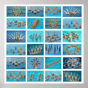 Póster natação sincronizada