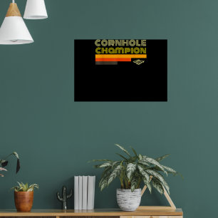 Poster Natais vintages Engraçados Cornhole Dons 70