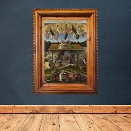 Poster Natais vintages Natividade Cena Sandro Botticelli