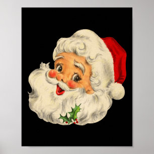 Poster Natais vintages Papai Noel Enfrentam Moda Velha