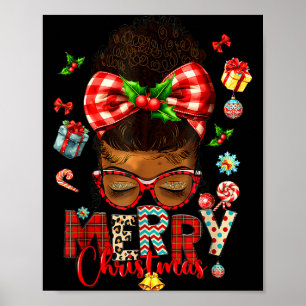 Poster Natal Alegre Coque Sujo Mulheres Negras Africanas