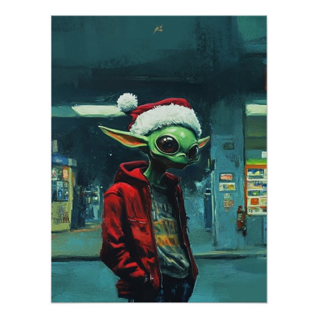 Póster Natal Alien (Frente)