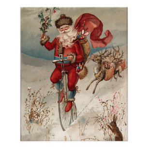 Póster Natal Antigo Festa do Julho