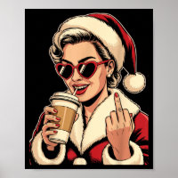 Natal Antigo Papai Noel Coração Óculos de Sol Meio
