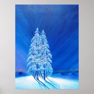 Póster Natal azul nº 2