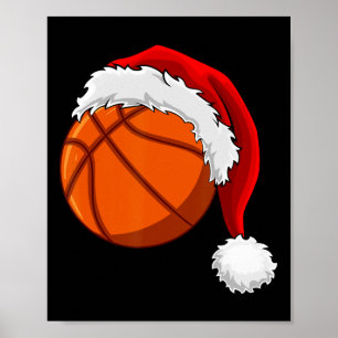 Poster Natal Ball Santa Hat Homens Esporte