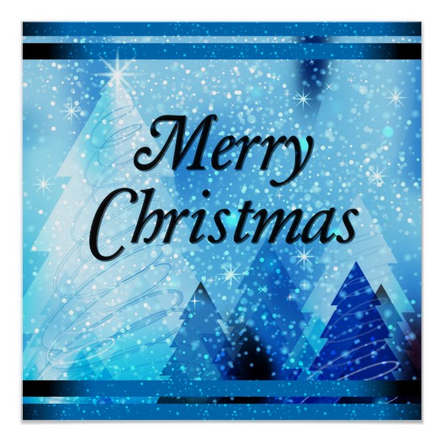 Póster Natal Branco Lindo (Frente)