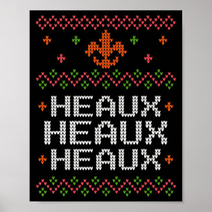 Poster Natal Cajun Feio Xmas Nova Orleans Sulista Lou