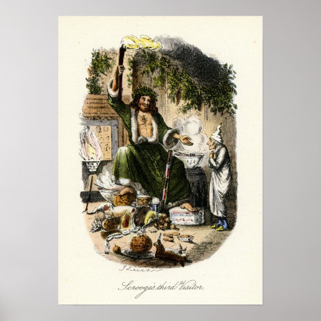 Póster Natal Carol - Fantasma do Presente de Natal (Frente)