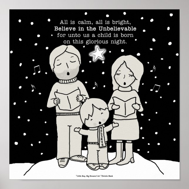 Póster Natal Caroling (Frente)