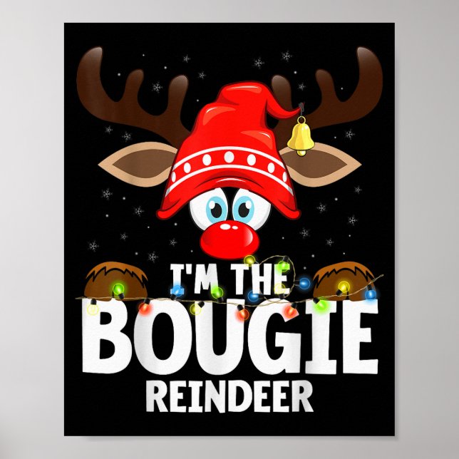 Poster Natal Correspondente Eu Sou A Rena Bougie  (Frente)