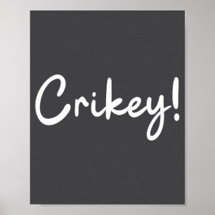 Poster Natal Crikey Chapéu de Papai Noel Correspondência 