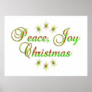 Póster Natal da alegria da paz