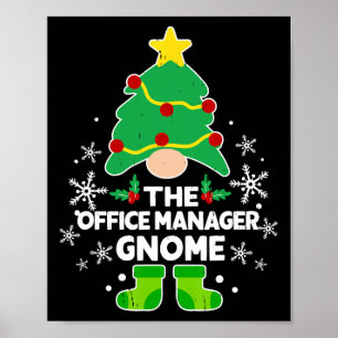 Poster Natal da Família Gnomo Xmas do Office Manager