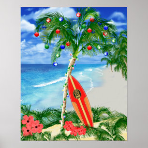 Póster Natal da praia