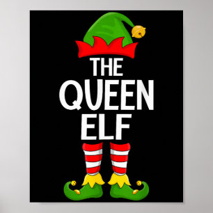 Poster Natal da Rainha Elf Xmas Matando a Família Elf