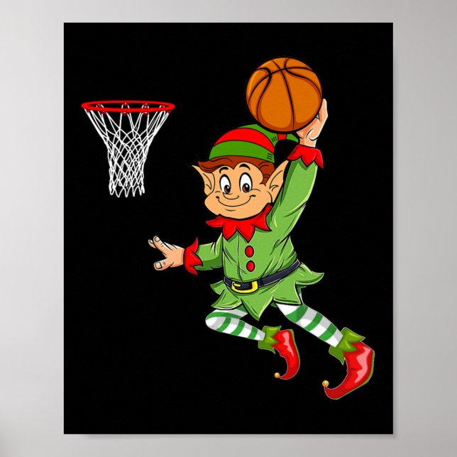 Poster Natal de 2021 para jogar basquete (Frente)