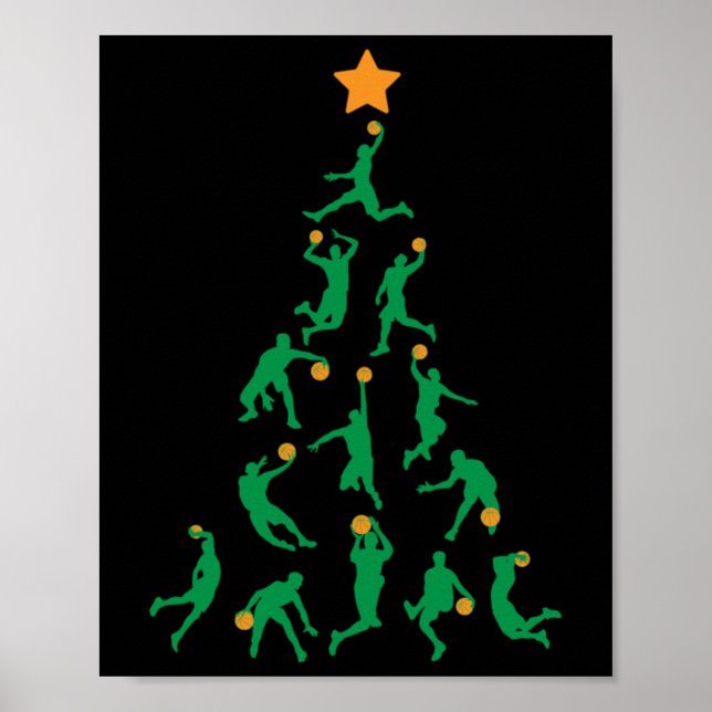 Poster Natal de basquetebol (Frente)