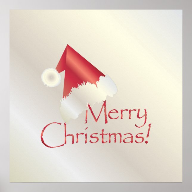 Poster Natal de ouro branco (Frente)