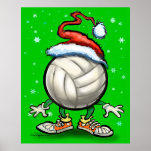 Poster Natal de voleibol